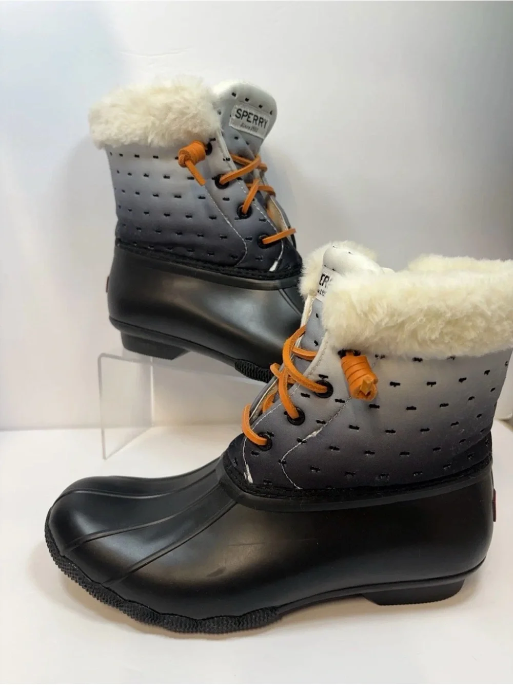 Sperry Women's Saltwater Shibori duck boots